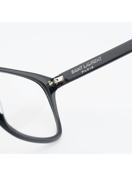 Saint Laurent SL288 SLIM 001 Eyeglasses Black 54mm Rectangle Frame main image 2